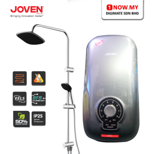 JOVEN Water Heater SD60iP(RS)-COLOUR | Colour Variation Sleek Instant Silent Pump Shower Certified Protection IP25