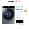 SAMSUNG 17/10kg Inverter Front Load Washer Dryer WD17T6300GP/SP | Intelligent AI Ecobubble