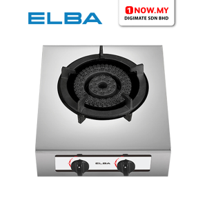 ELBA Single Burner Semi-Commercial Gas Stove EGS-K6081(SS) | Double Knob Control