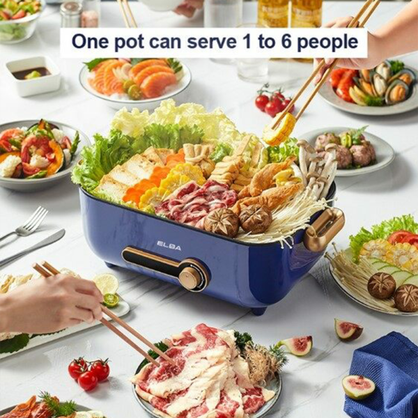 ELBA 9L Multi Cooker EMC-N9015(BL) | Awesome Hotpot Steam Fry Noodles Rice Buns & More - Image 3