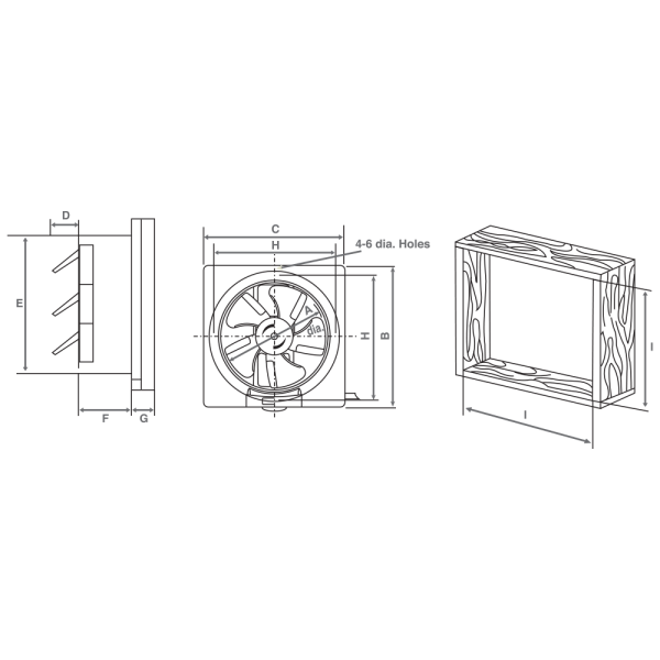 PANASONIC 8" Wall Mount Exhaust Fan FV-20AUM8 | Ventilating Energy Saving Unique Blades - Image 3