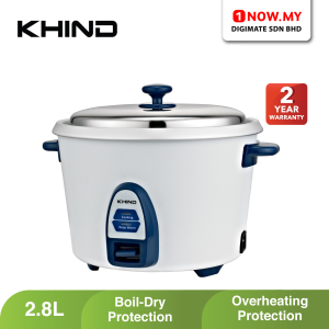 KHIND 2.8L Rice Cooker RC828N | Optimal Keep Warm Function