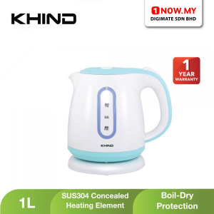 KHIND 1L Electric Jug Kettle EK101 | Boil-Dry Protection