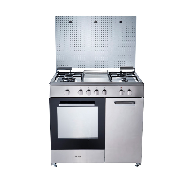 ELBA 4 Burners Gas Cooker With Grill & 70L Electric Oven EGC-C9784E(SS) | Freestanding - Image 2
