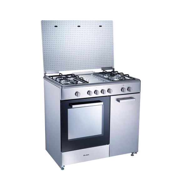 ELBA 4 Burners Gas Cooker With Grill & 70L Electric Oven EGC-C9784E(SS) | Freestanding - Image 3