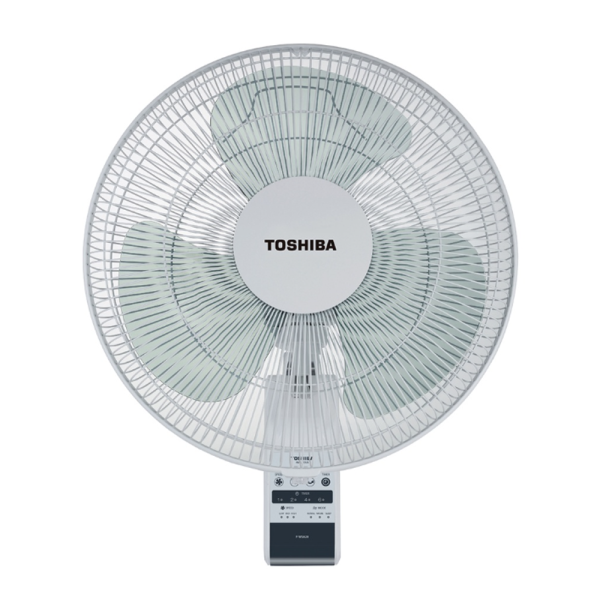 TOSHIBA 16" Wall Fan With Remote Control F-WSA20(W)MY | 3 Speed Choices Flexible Neck Adjustment - Image 2