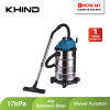 KHIND 30L Wet & Dry Vacuum Cleaner VC3699S | Overheat Protection Powerful Blower Function