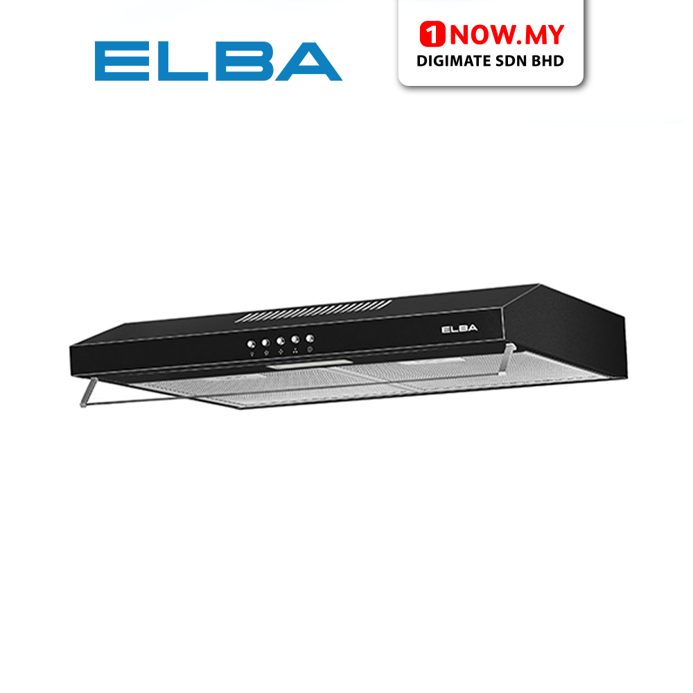ELBA 900m³/hr Twin Motors Cooker Hood ESH-M7598(BK) | Slim Push Button Function
