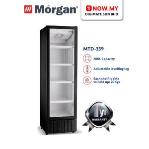MORGAN 280L Showcase Chiller MCS-339 | Frost Free Double Glass Door