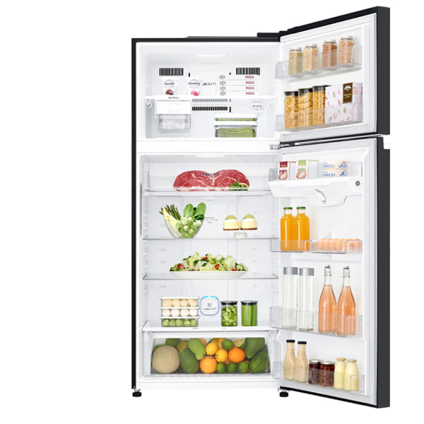 LG 547L Top Freezer Fridge GN-C702SGGM | Black Curved Glass Finish - Image 3