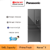 PANASONIC 540L Premium 4-door Refrigerator NR-YW590YMMM | User-friendly Energy Saving Ice Dispenser