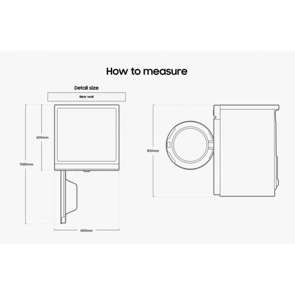 SAMSUNG 13kg Inverter Bespoke Front Load Washing Machine WW13BB944DGB | 5 Star Energy Efficient AI Wash - Image 9
