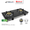 CIELO 2 Burners Gas Stove GCG212/CIE | Tempered Glass