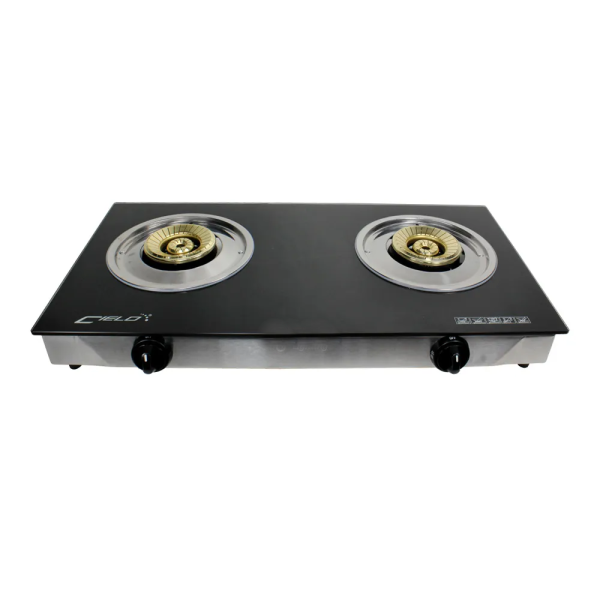 CIELO 2 Burners Gas Stove GCG212/CIE | Tempered Glass - Image 2
