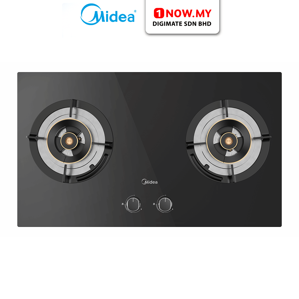 MIDEA 2 Burners Built-in Gas Hob MGH-7230GL | 5.8kW Lifetime Warranty for the Tempered Glass