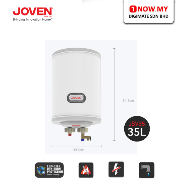 JOVEN 35L Storage Water Heater JSV35 | Reliable High Quality Water Heating Solution Vertical