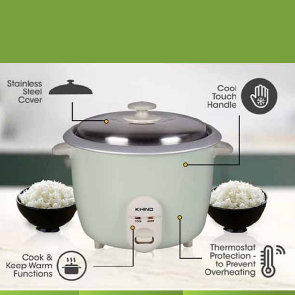 KHIND 1L Electric Rice Cooker RC710 - Image 3