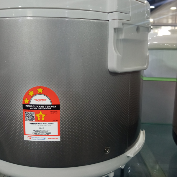 PANASONIC 1.8L Mechanical Jar Rice Cooker SR-JP185SSK | Silver - Image 4