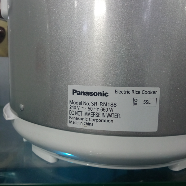 PANASONIC 1.8L Mechanical Jar Rice Cooker SR-RN188SSL | Non-stick Coated Pan - Image 5