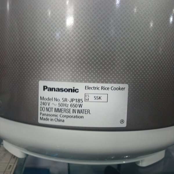 PANASONIC 1.8L Mechanical Jar Rice Cooker SR-JP185SSK | Silver - Image 5