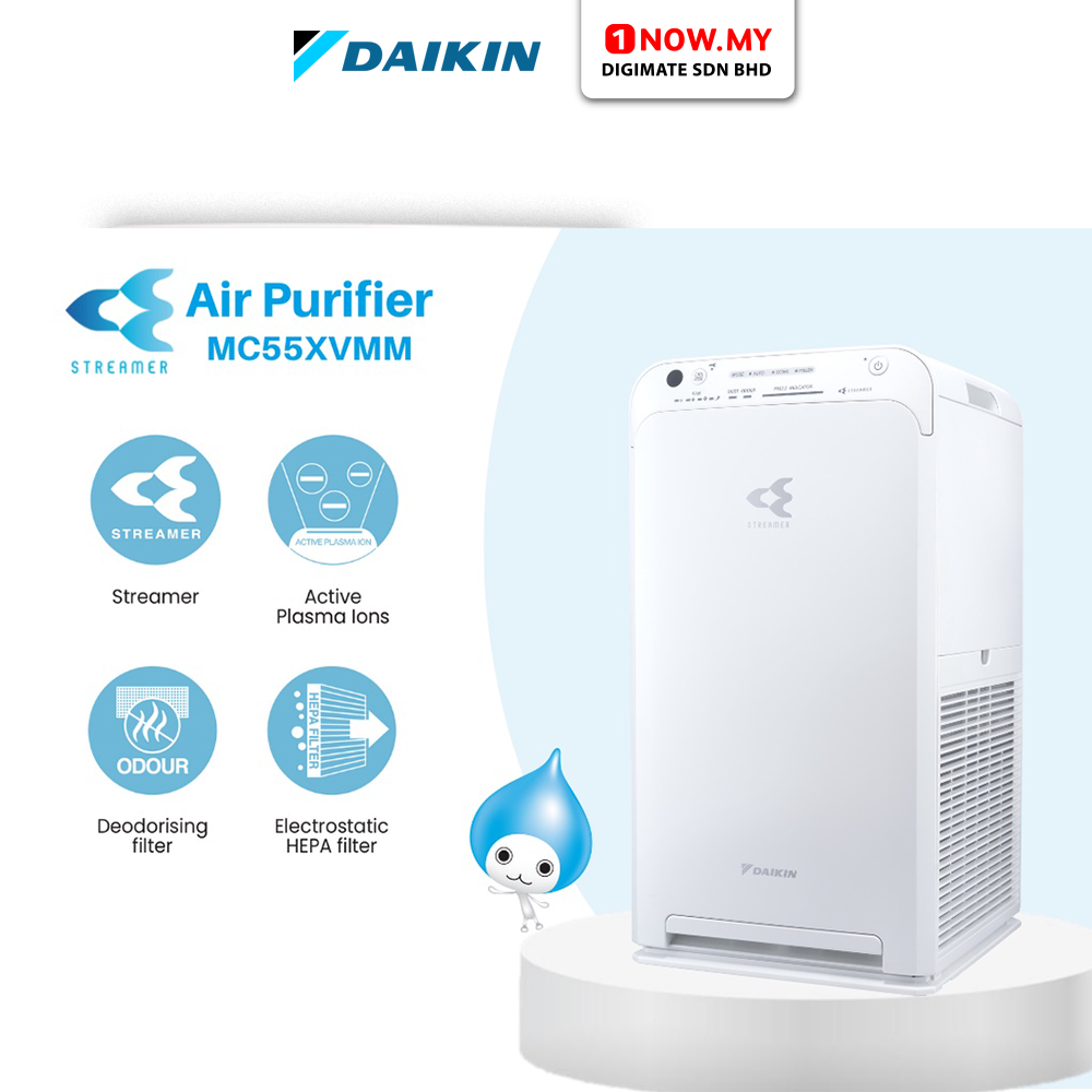 DAIKIN Streamer Air Purifier MC55XVMM | Effective Against Pollutants