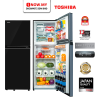 TOSHIBA 270L Inverter Top Freezer Refrigerator GR-RT300WE-PMY(UK) | Multi-Air Flow 2-Door Energy Efficient