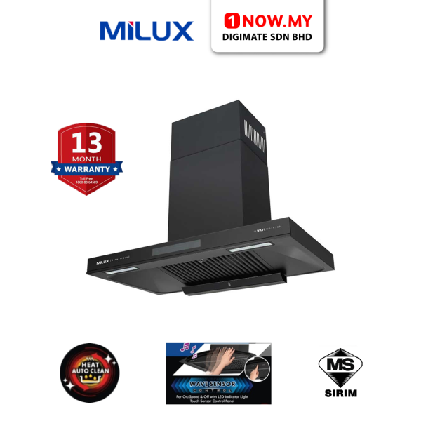 MILUX Chimney Hood MHC-S9199 | Esthetique High Performance Motor Heat Auto Clean Wave Sensor Control