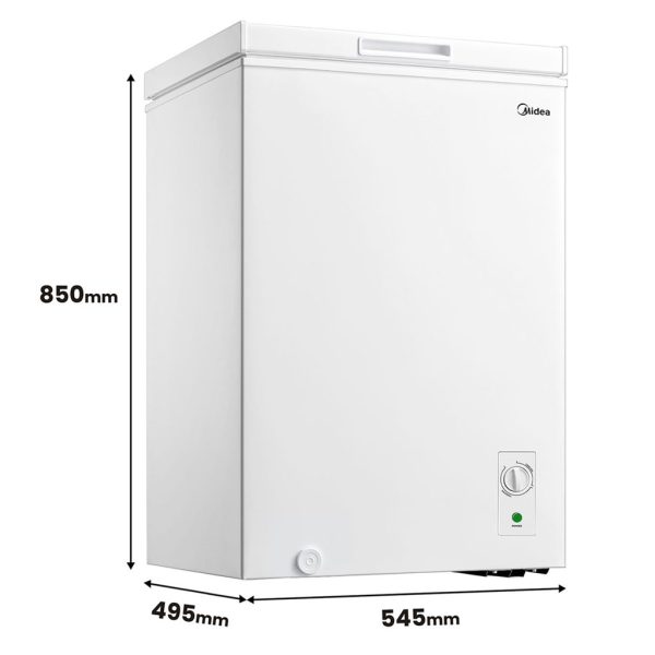 MIDEA 130L Chest Freezer MD-RC151FZB01 | 5 Star Energy Efficient - Image 2