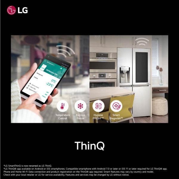LG 455L Inverter Bottom Freezer Fridge GC-B569NQCM | Matte Black 3 Star Energy Efficient - Image 5