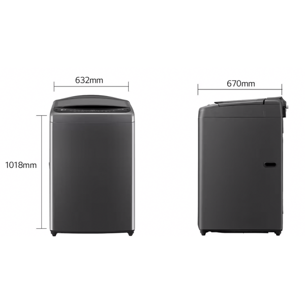 LG 17kg Inverter Top Load Washing Machine TV2517SV3B | Intelligent Fabric Care 5 Star Energy Efficient - Image 2