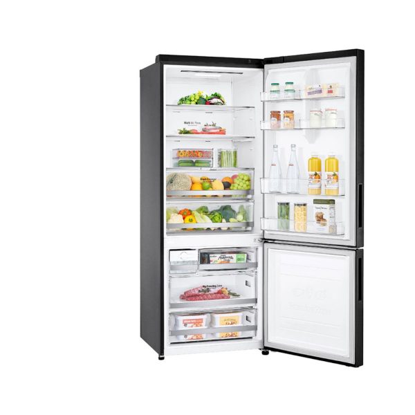 LG 455L Inverter Bottom Freezer Fridge GC-B569NQCM | Matte Black 3 Star Energy Efficient - Image 2