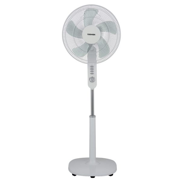 TOSHIBA 16" Stand Fan F-LSA10(W)MY | Energy Saving Adjustable Height - Image 2