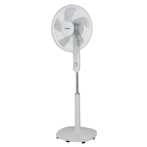TOSHIBA 16" Stand Fan F-LSA10(W)MY | Energy Saving Adjustable Height - Image 3