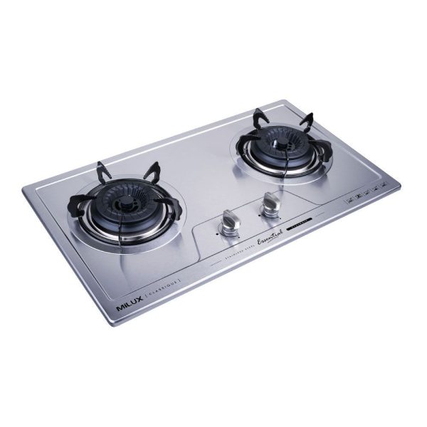 MILUX 2 Burners Classique Cooker Hob MGH-S634M | Easy Clean Stainless Steel Surface - Image 2