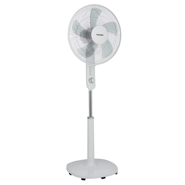 TOSHIBA 16" Stand Fan F-LSA10(W)MY | Energy Saving Adjustable Height - Image 4
