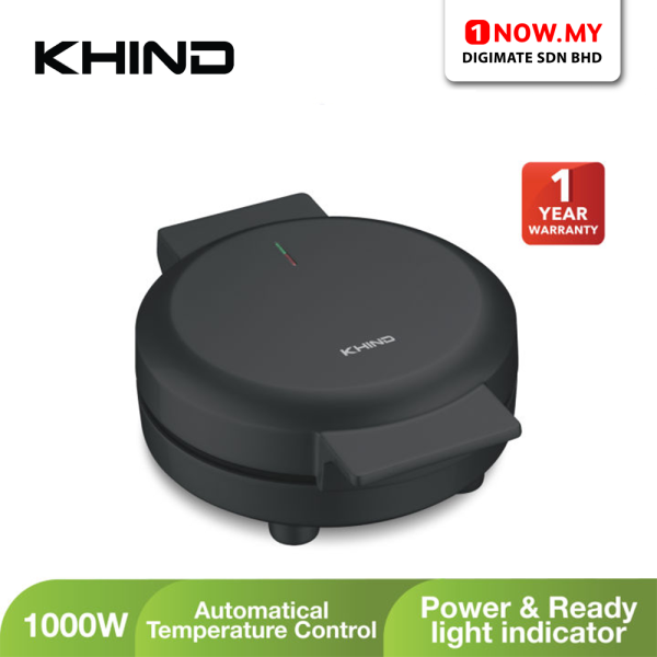 KHIND Waffle Maker WFM1019 | Cool-touch Handle Easy Cleaning