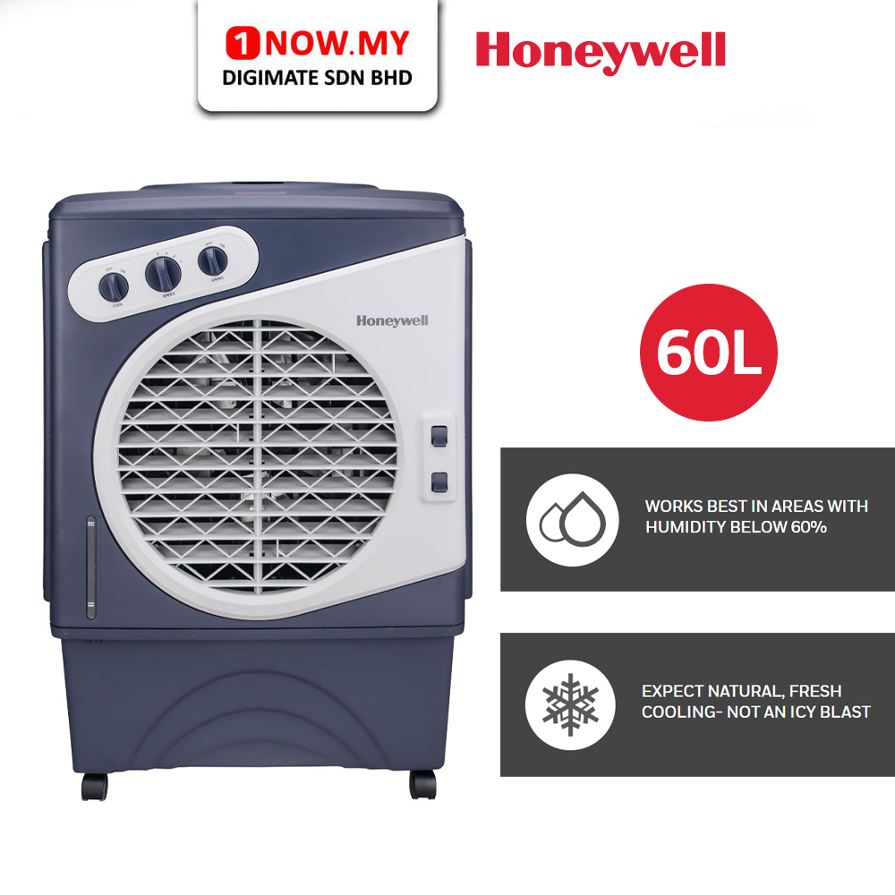 HONEYWELL 60L Evaporative Air Cooler CL60PM | Durable Easy Mobility For Indoors / Semi-outdoors