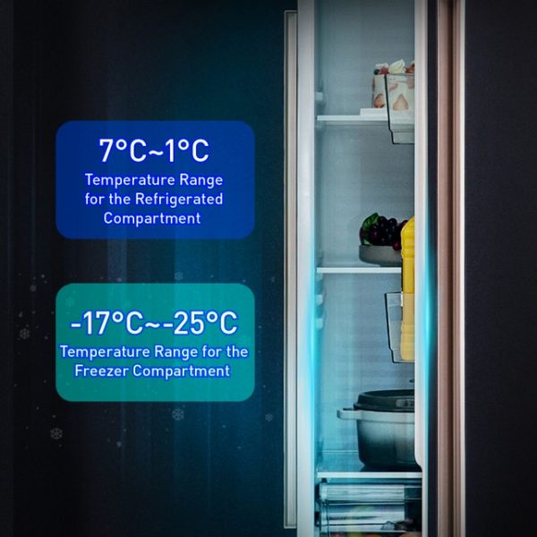PANASONIC 570L Inverter Side-By-Side Refrigerator NR-S621BB-MY | Elegant Diamond Blue Large Capacity Quick Freeze - Image 7