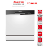 TOSHIBA Counter Top Dishwasher DW-08T1(S)-MY | UV LED Sterilizer Easy Maintenance