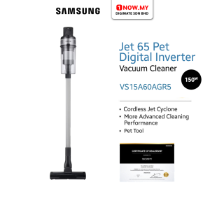 SAMSUNG Jet 65 Pet Stick Vacuum Cleaner VS15A60AGR5/ME | 150W Digital Inverter Motor Teal Silver