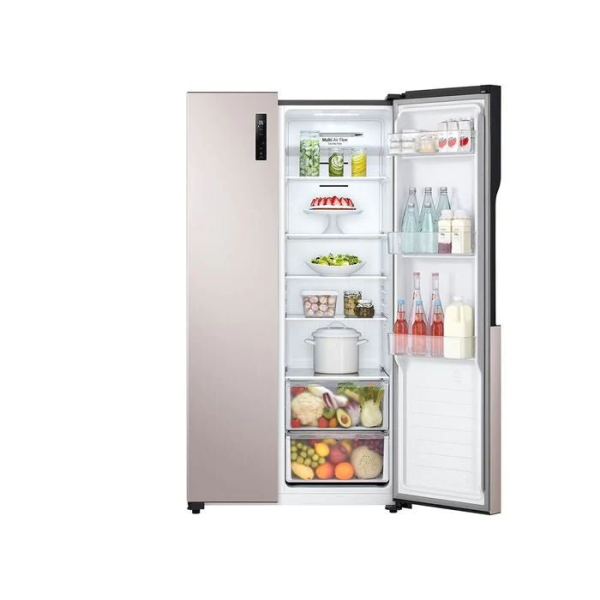 LG 508L Side-by-Side Fridge GC-B507PGAM | Gold Finish Multi Air Flow Touch LED Display - Image 6