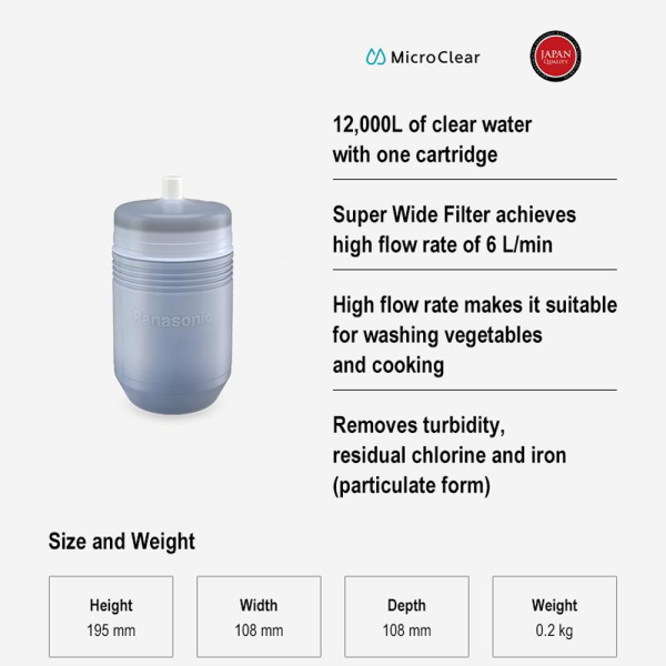 PANASONIC Replacement Cartridge For Water Purifier TK-CS200C-EX - Image 4