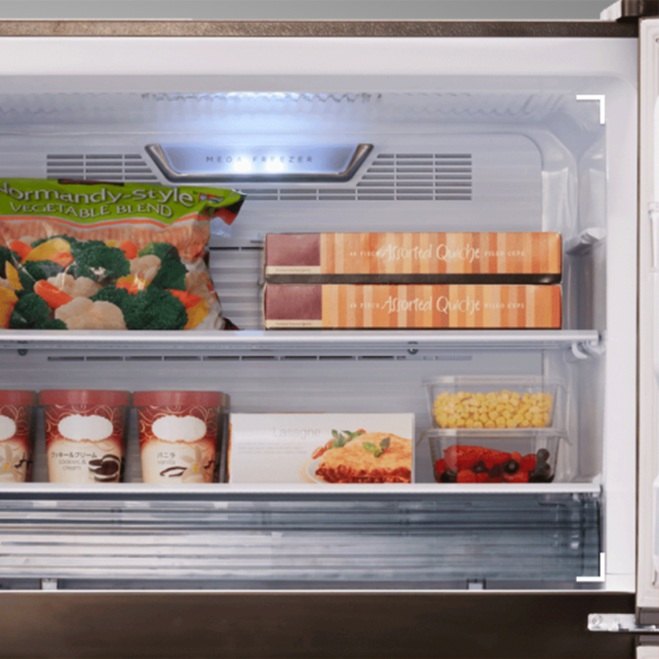 SHARP 480L Inverter Pelican TMF Fridge SJE5381MK | 2-Doors Glass Express Freezing 3 Star Energy Efficient - Image 4