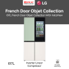 LG 617L Inverter French Door Fridge with InstaView GR-A24FQSMB | Objet Collection Hygiene Fresh+ Energy Saving