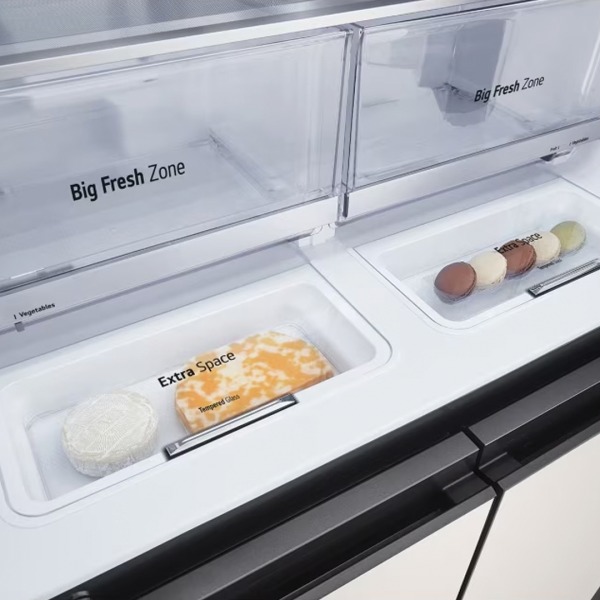 LG 617L Inverter French Door Fridge with InstaView GR-A24FQSMB | Objet Collection Hygiene Fresh+ Energy Saving - Image 7