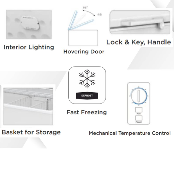 SKYWORTH 142L Chest Freezer BD-170A | Energy Saving Fast Freeze - Image 4