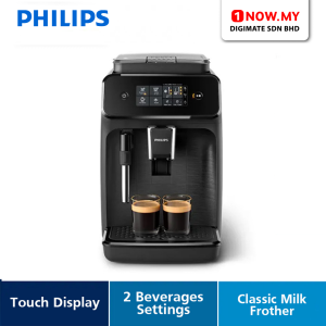 PHILIPS Classic Milk Frother 1200 Series Coffee Machine EP1220/00 | Fully Automatic 2 Easy Delicious Coffees Fresh Beans