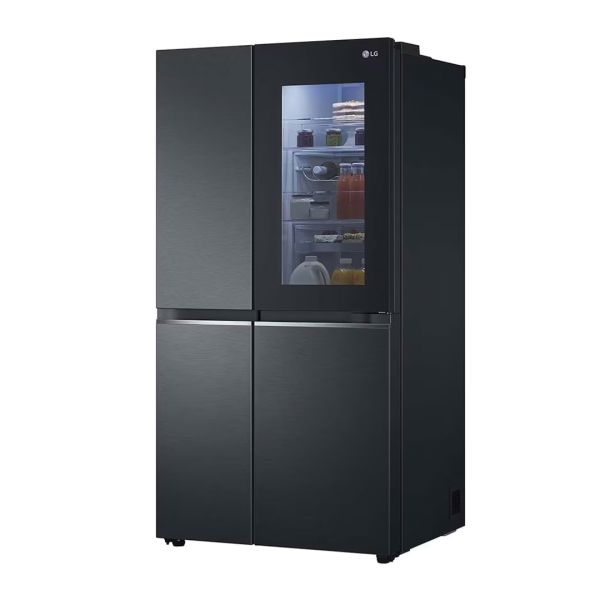 LG 655L Inverter Side-by-Side Fridge InstaView Knock-Knock GC-V257CQFW | Matte Black - Image 7
