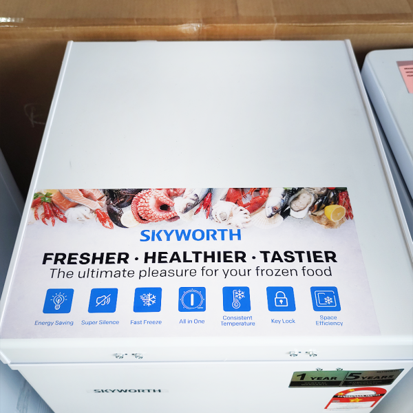 SKYWORTH 100L Chest Freezer BD-110A | Energy Saving Fast Freeze - Image 4