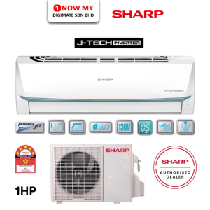 SHARP 1HP Inverter Air Conditioner AHX10BED | Energy Saving Fast Cooling